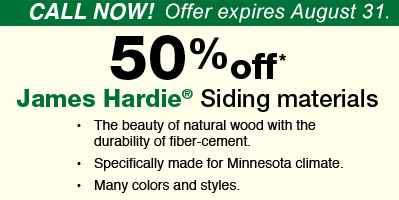 50% Off Siding