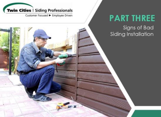 Part 3 Signs Of Bad Siding Installation